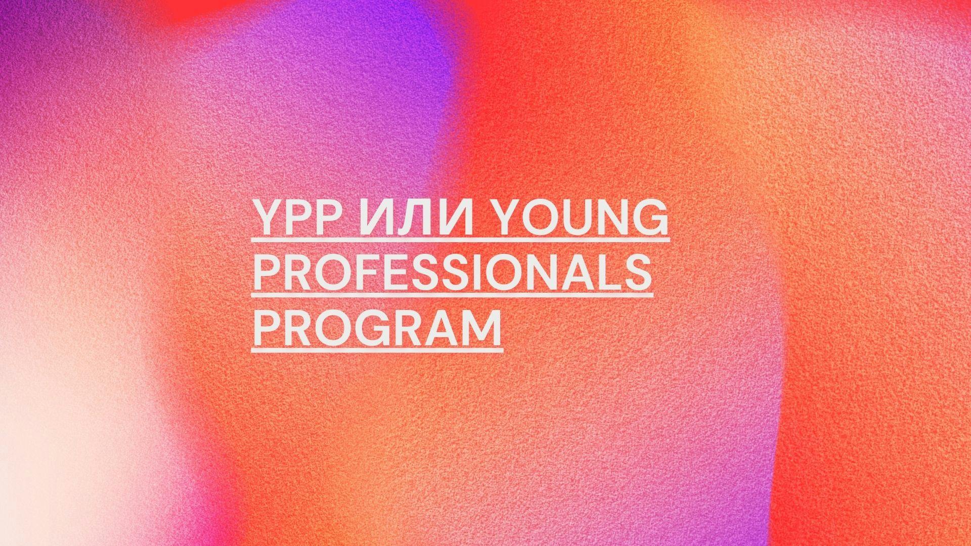 YPP или Young Professionals Program 