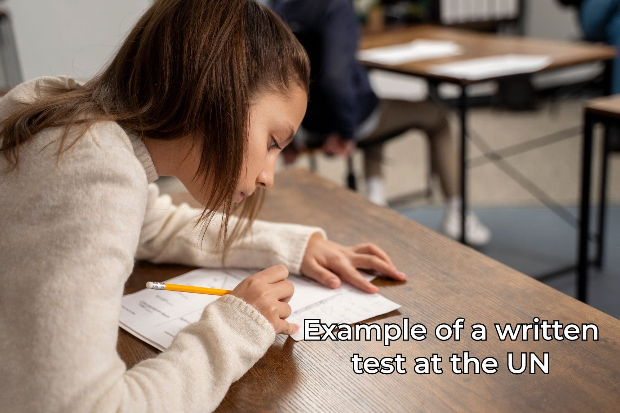 Пример письменного экзамена в ООН