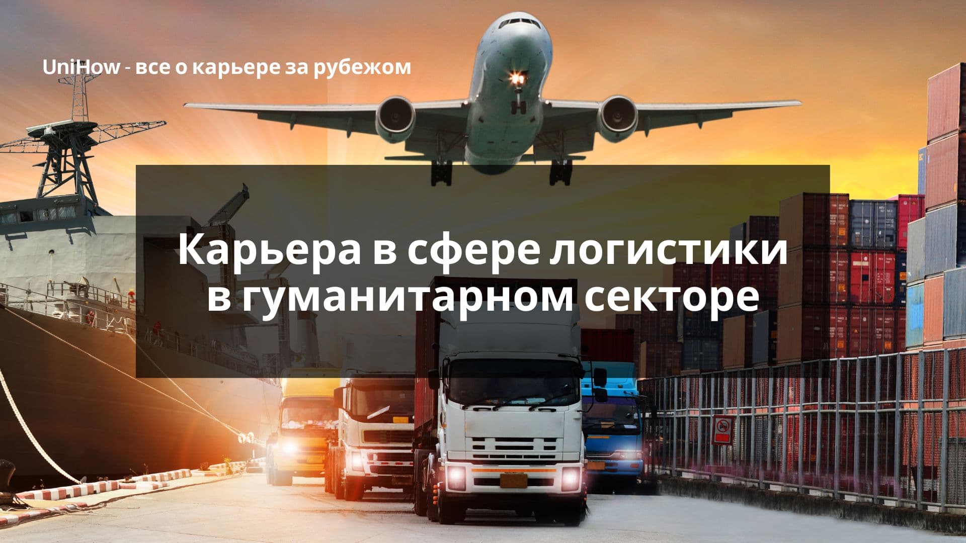 Карьера в сфере логистики в гуманитарном секторе